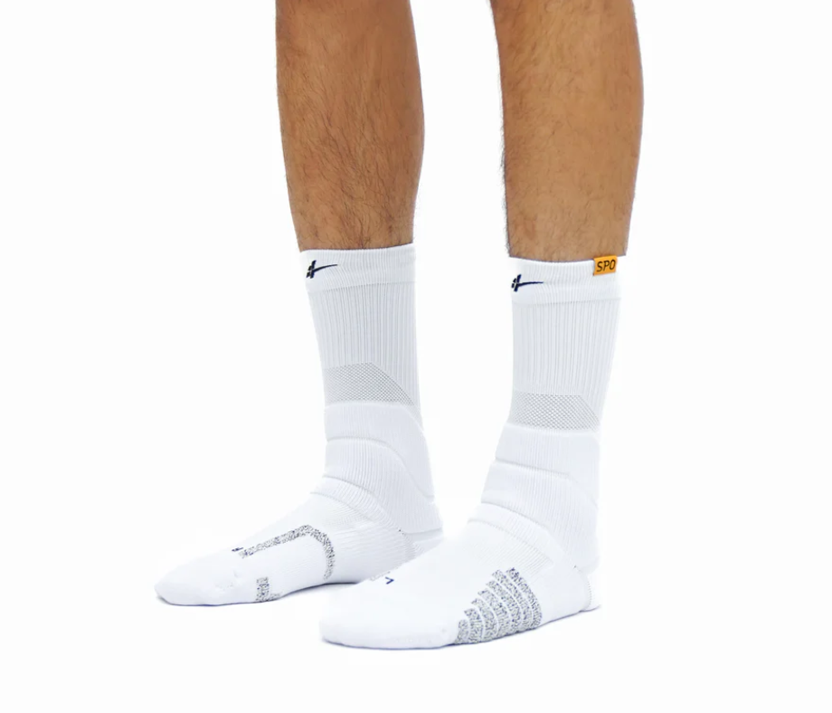 SPO Pro Staff High Socks White Black Text