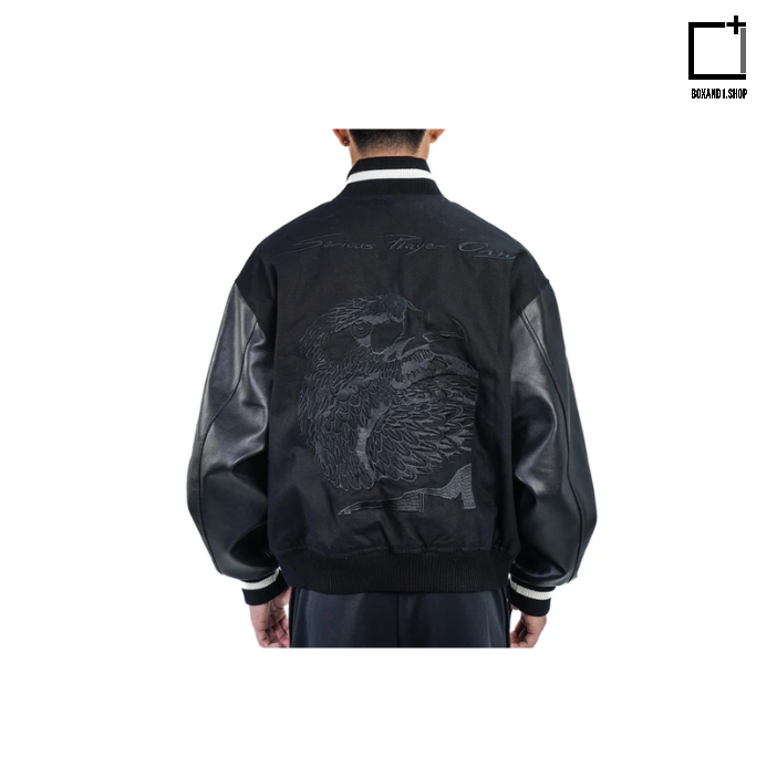 Serious Player Only Leather Varsity Jacket KR