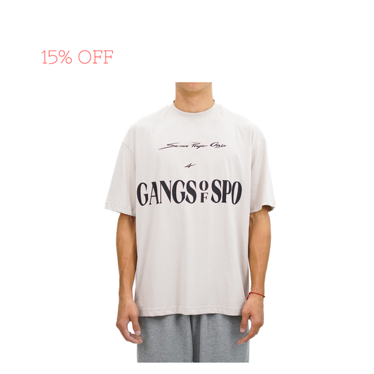 SPO Essentials Oversized Shirt (Gangs of SPO- Beige)