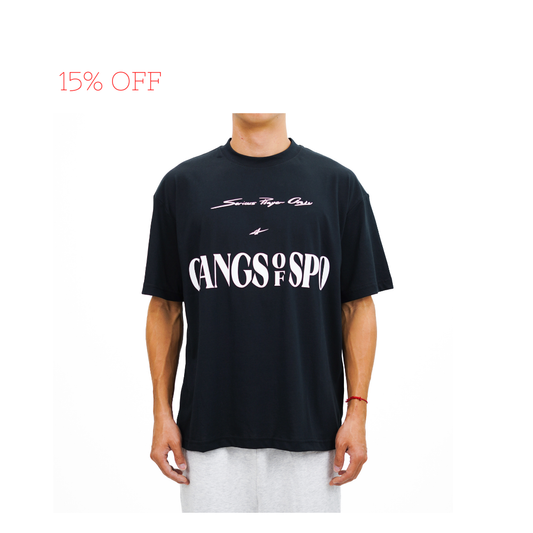 SPO Essentials Oversized Shirt  (Gangs of SPO- Black)