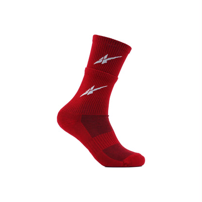 Serious Player Only  Double Layer Training Socks Black & Red ( 2 pairs per set )