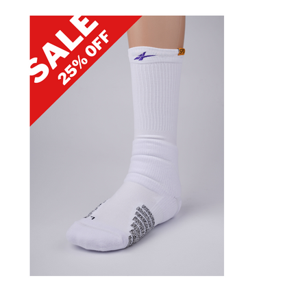 SPO Pro Staff High  Socks White & Purple