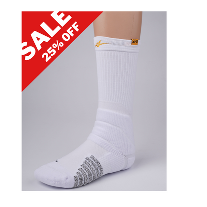 SPO Pro Staff High  Socks White & Yellow