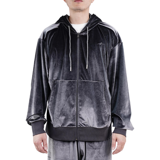 Serious Player Only Velour Zip Hoodie