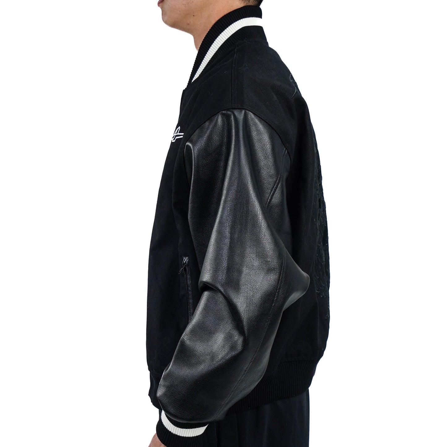 Serious Player Only Leather Varsity Jacket KR