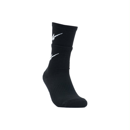 Serious Player Only  Double Layer Training Socks Black & Red ( 2 pairs per set )