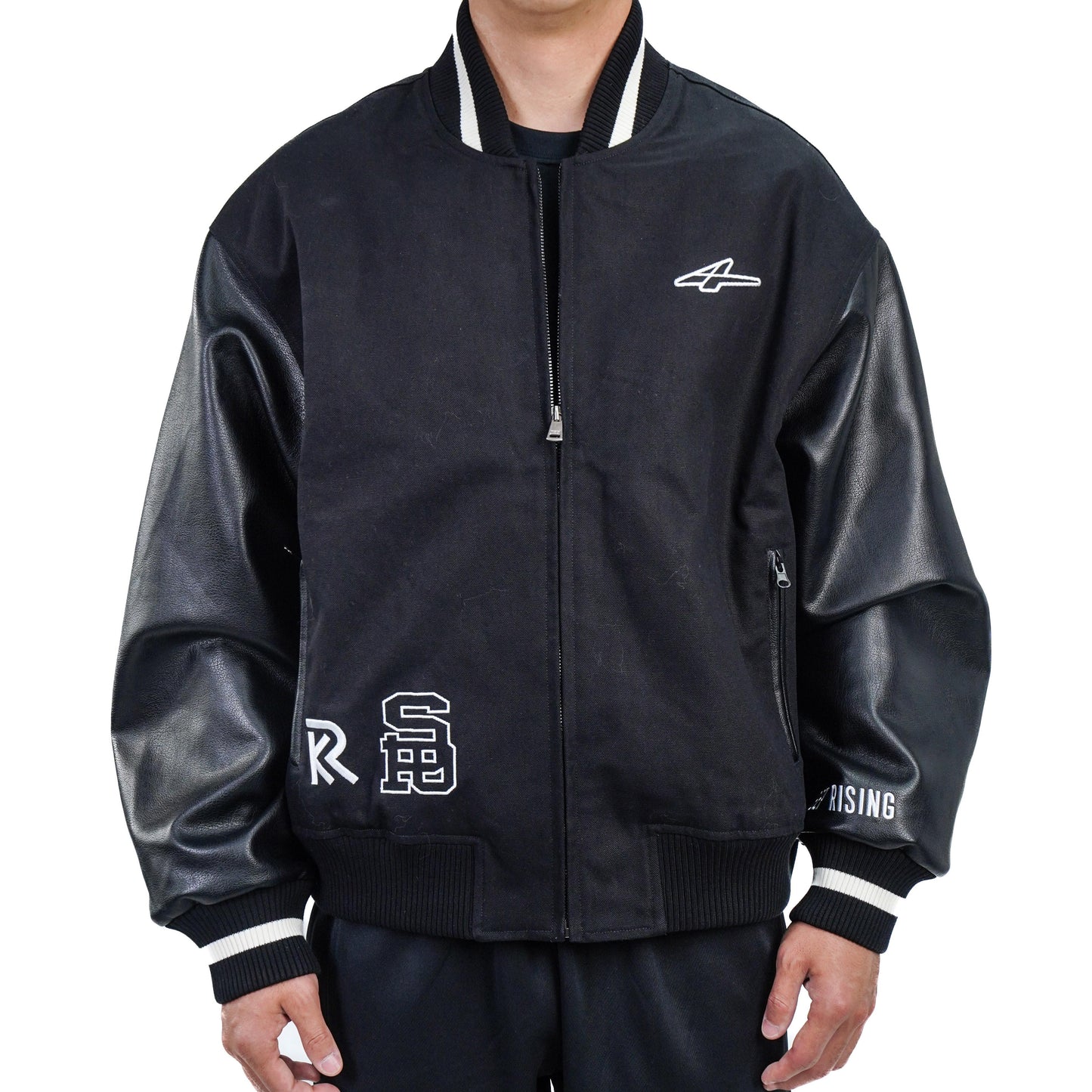 Serious Player Only Leather Varsity Jacket KR