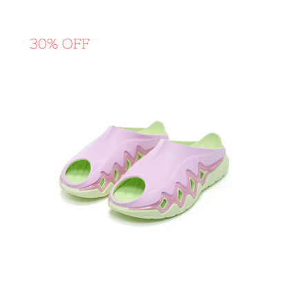 Rigorer Shark 3 Slides Pink/Green