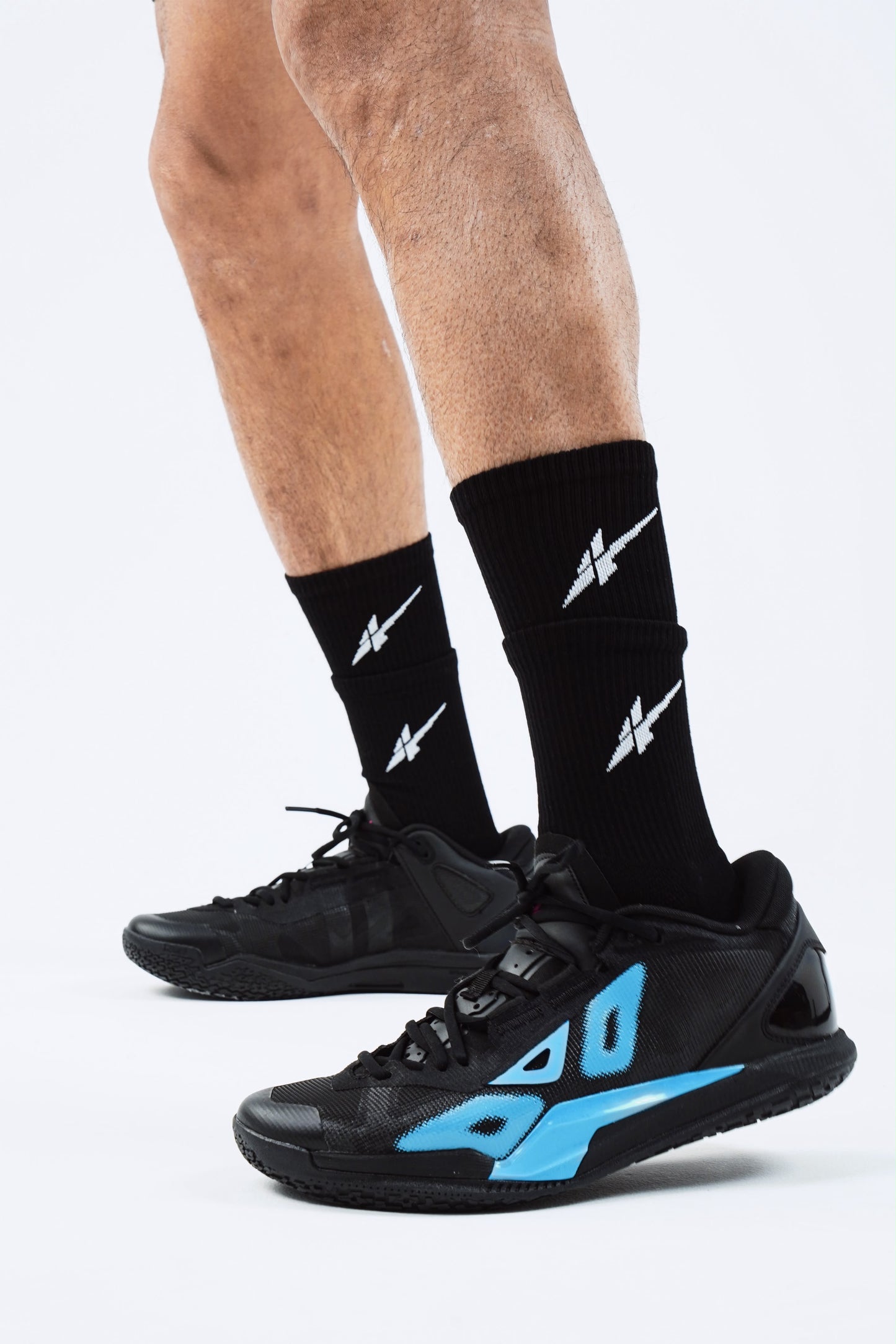 Serious Player Only  Double Layer Training Socks Black & Red ( 2 pairs per set )