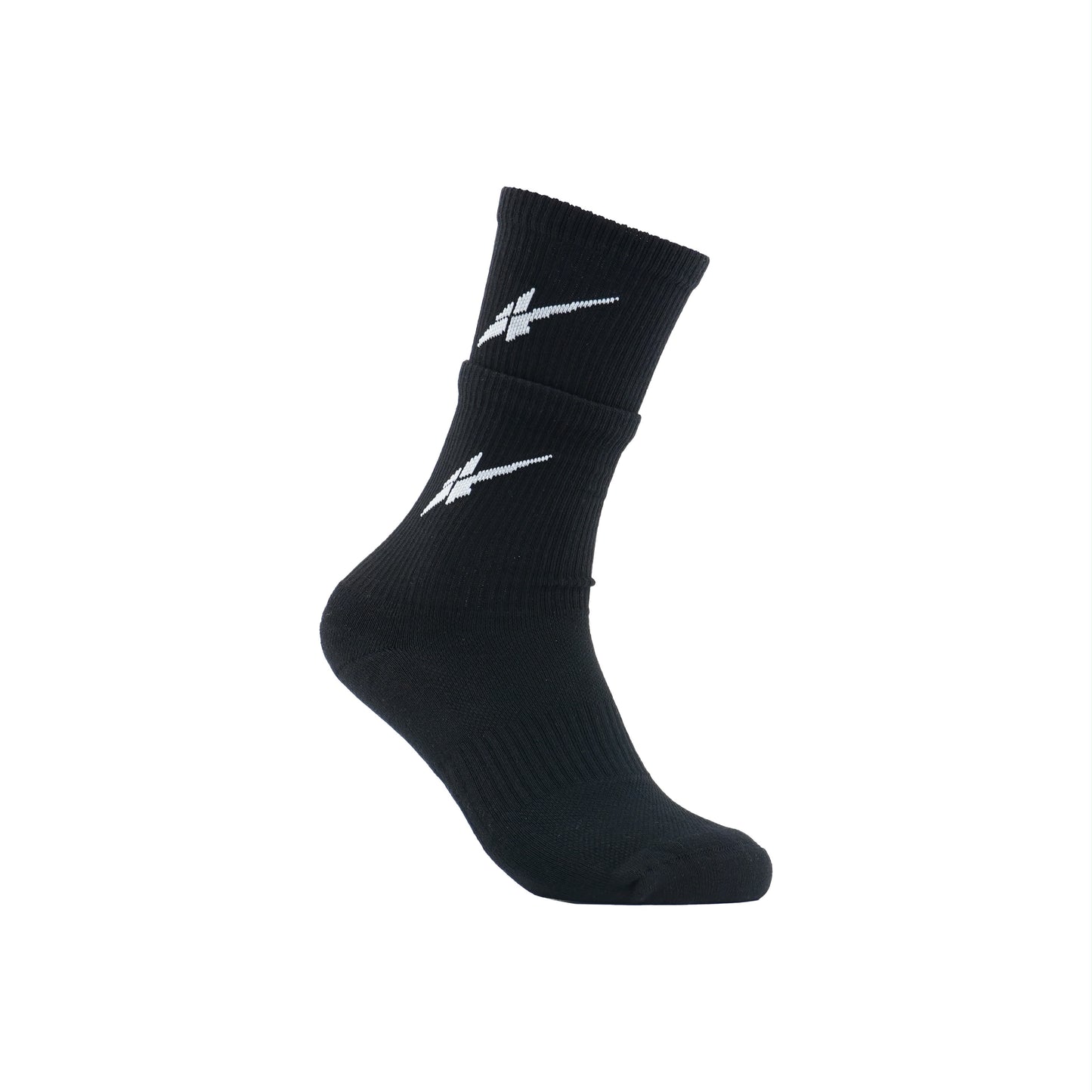 Serious Player Only  Double Layer Training Socks Black & Red ( 2 pairs per set )