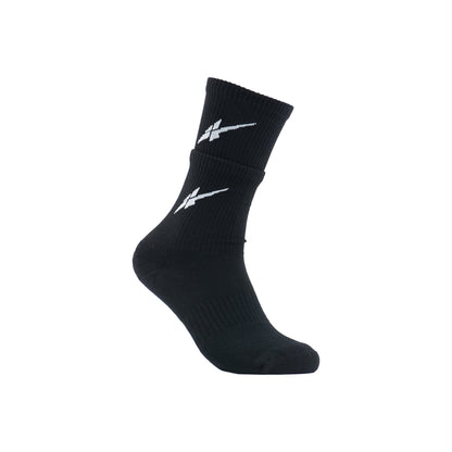 Serious Player Only  Double Layer Training Socks Black & Red ( 2 pairs per set )