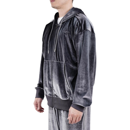 Serious Player Only Velour Zip Hoodie