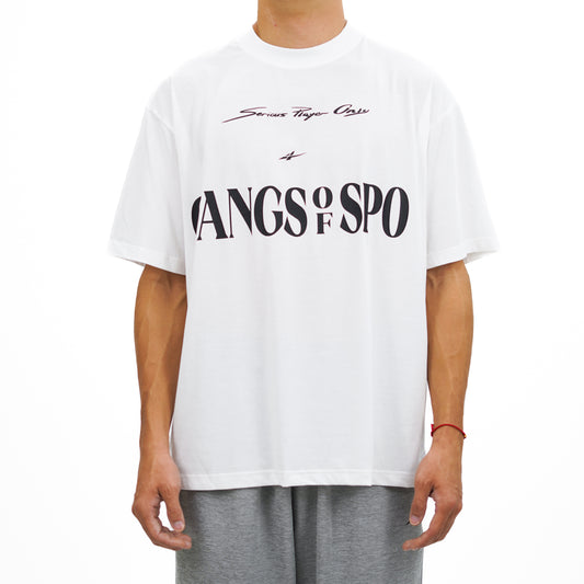 SPO Essentials Oversized Shirt  (Gangs of SPO- White)