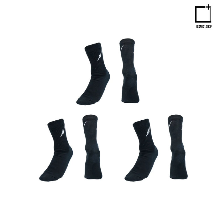 SPO All Day Socks 3.0 Black ( 3 pairs per set )