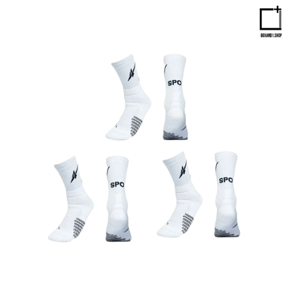 SPO Pro  Basic Basketball Mid Top Socks ( 3 pairs per set )