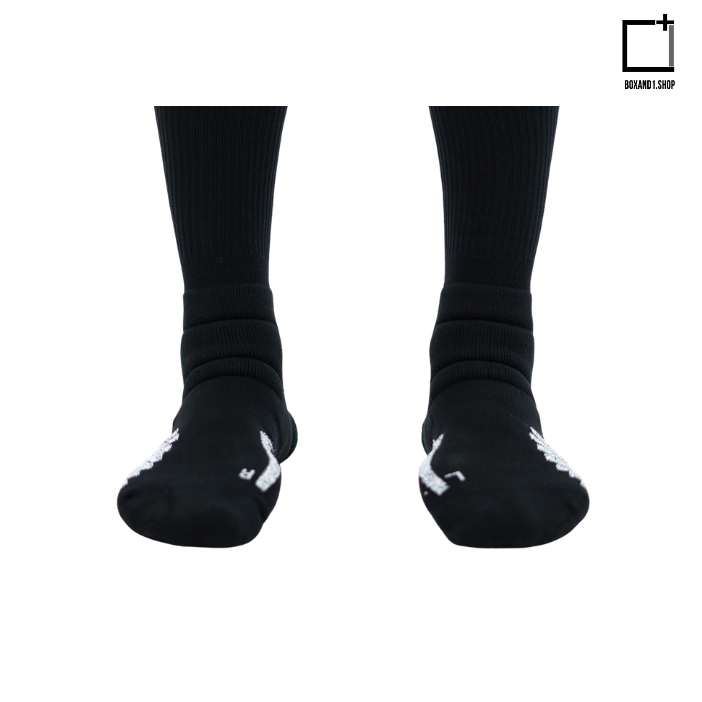 SPO Pro Staff High Socks Black with Text