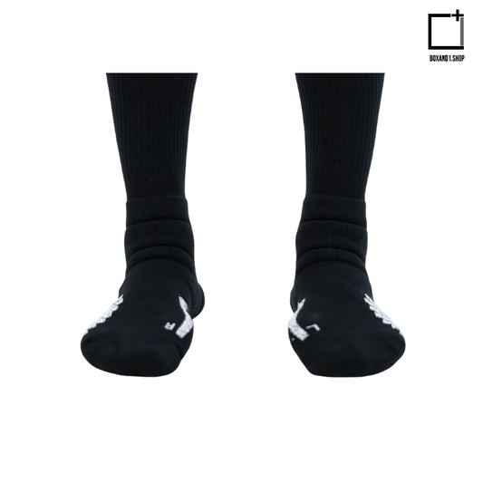 SPO Pro Staff High Socks Black with Text