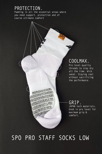 SPO Pro  Socks Low ( White)