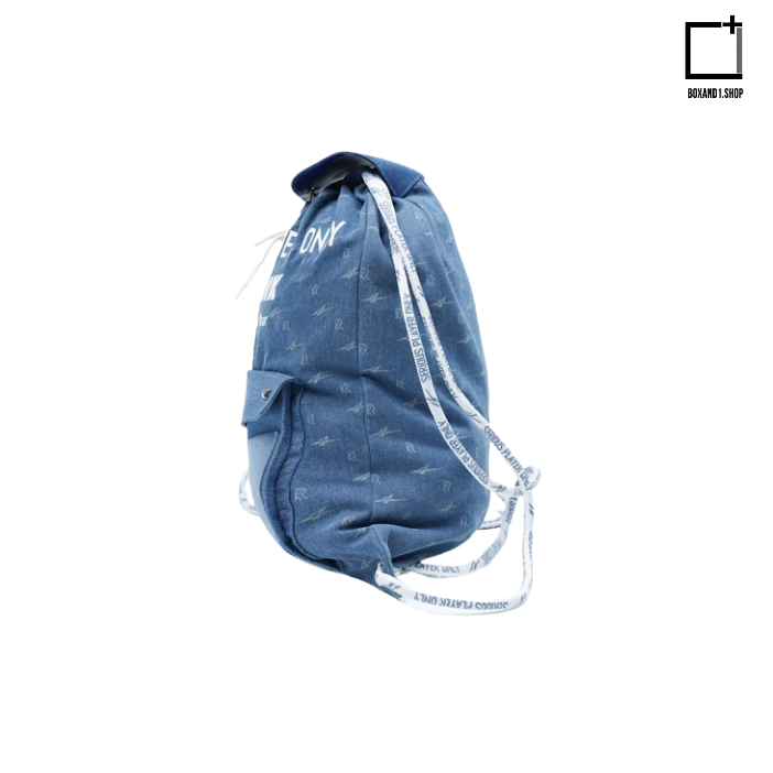 SPO X KR Denim Drawstring Bag