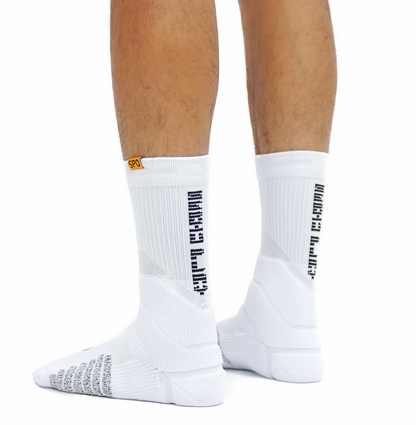 SPO Pro Staff  High Socks White Black Text