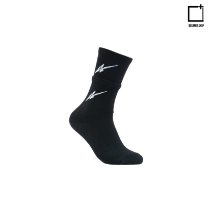 Serious Player Only  Double Layer Training Socks Black & Red ( 2 pairs per set )