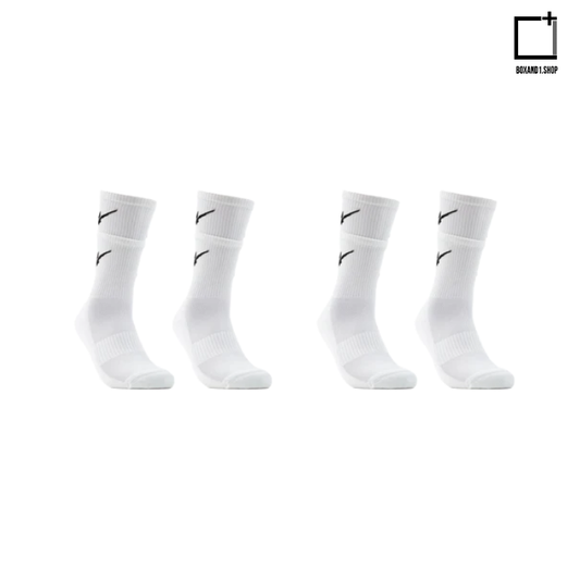 Serious Player Only Double Layer Training Socks White ( 2 pairs per set )