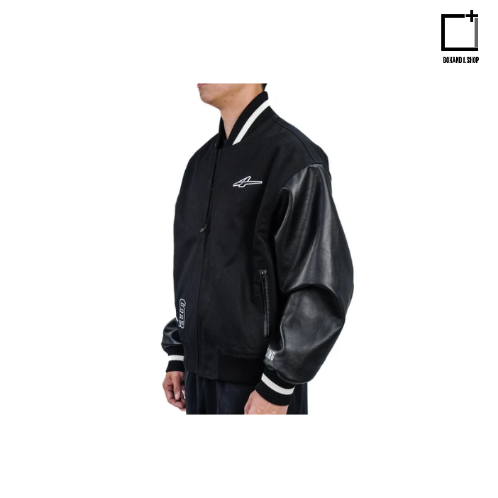 Serious Player Only Leather Varsity Jacket KR