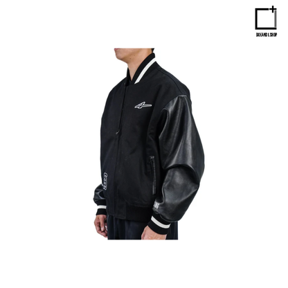 Serious Player Only Leather Varsity Jacket KR
