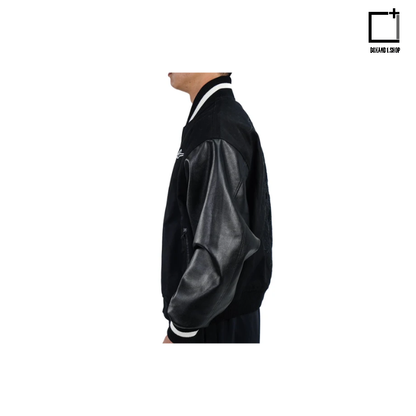 Serious Player Only Leather Varsity Jacket KR