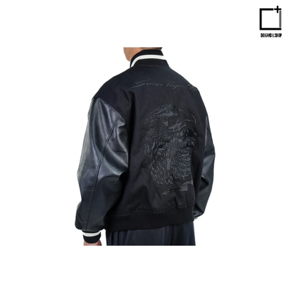 Serious Player Only Leather Varsity Jacket KR