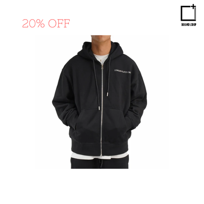 Serious Player Only  Zip-up Hoodie Diamond (Black)