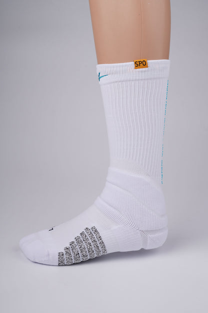 SPO Pro Staff  High Socks White & Blue