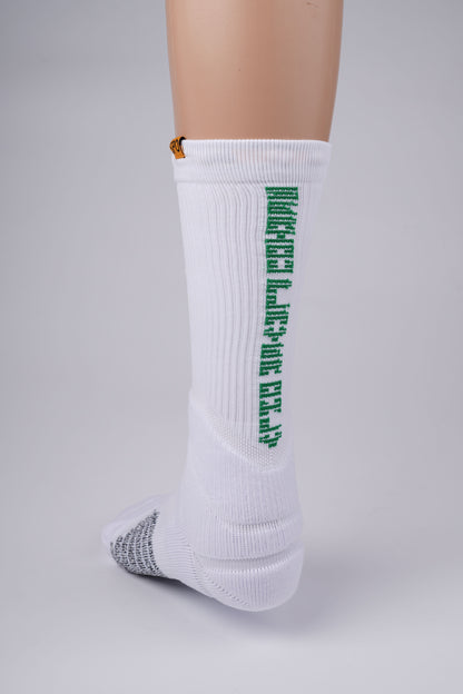 SPO Pro Staff High Socks White & Green