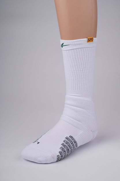 SPO Pro Staff High Socks White & Green