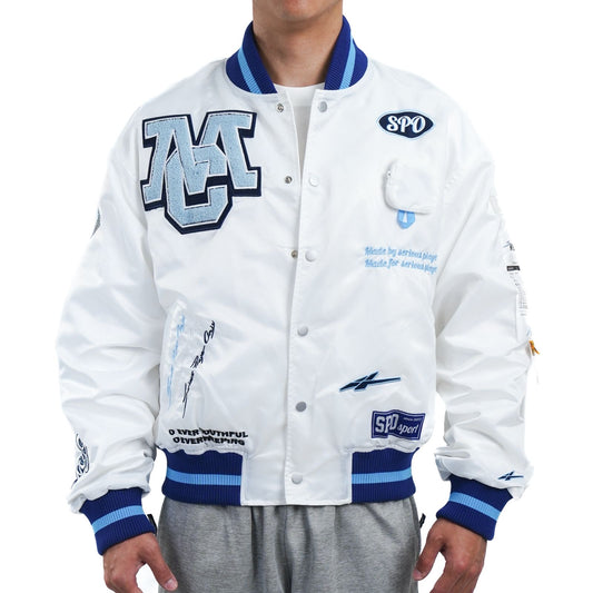 Serious Player Only Varsity Jacket My Court