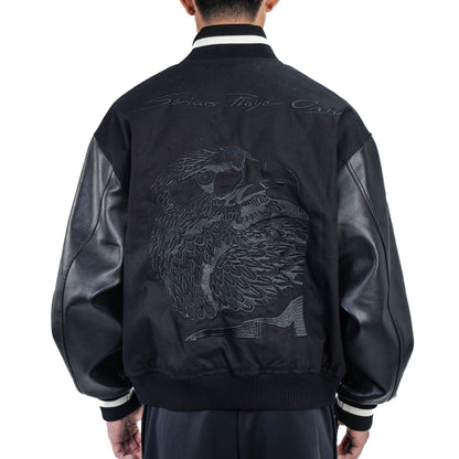 Serious Player Only Leather Varsity Jacket KR