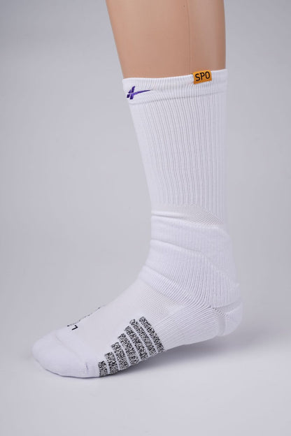 SPO Pro Staff High  Socks White & Purple