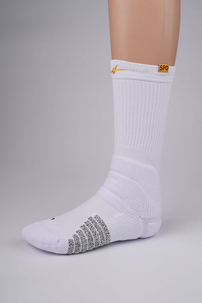 SPO Pro Staff High  Socks White & Yellow